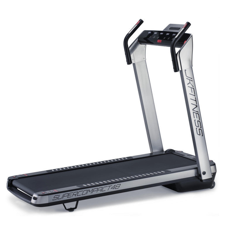 Tapis Roulant JK Fitness SUPERCOMPACT48 Silver - compatibile Zwift e Kinomap  FASCIA CARDIO OMAGGIO