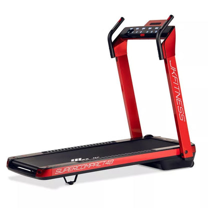 Tapis Roulant JK Fitness SUPERCOMPACT48 Red - compatibile Zwift e Kinomap  FASCIA CARDIO OMAGGIO