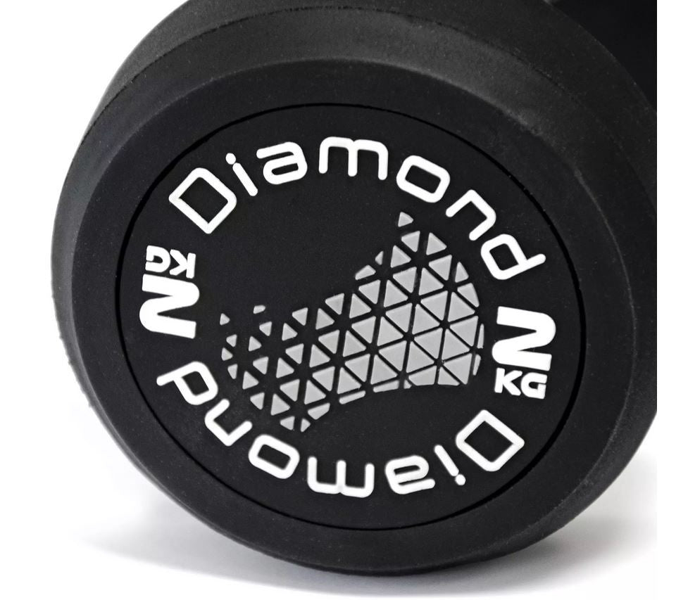 Manubri Gommati tondi Pro black Diamond Professional da 2 kg a 40 kg