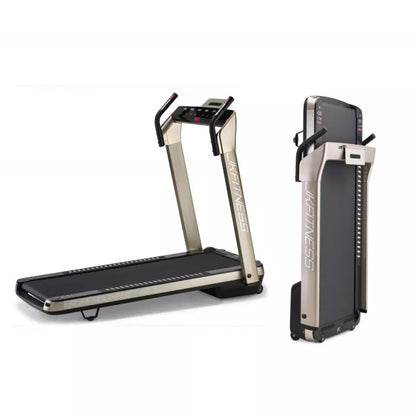 Tapis Roulant JK Fitness SUPERCOMPACT48 Oro - compatibile Zwift e Kinomap  FASCIA CARDIO OMAGGIO