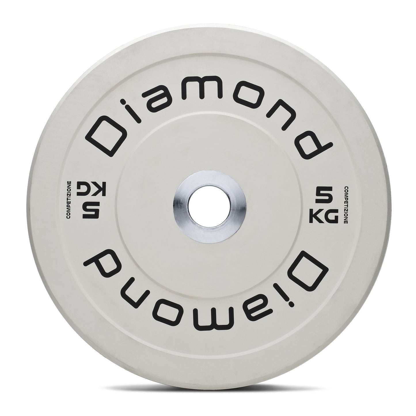 Disco olimpionico bumper competizione Pro foro 50 mm Diamond 5 kg