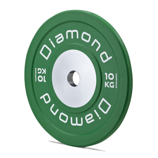 Disco olimpionico bumper competizione Pro foro 50 mm Diamond 10 kg