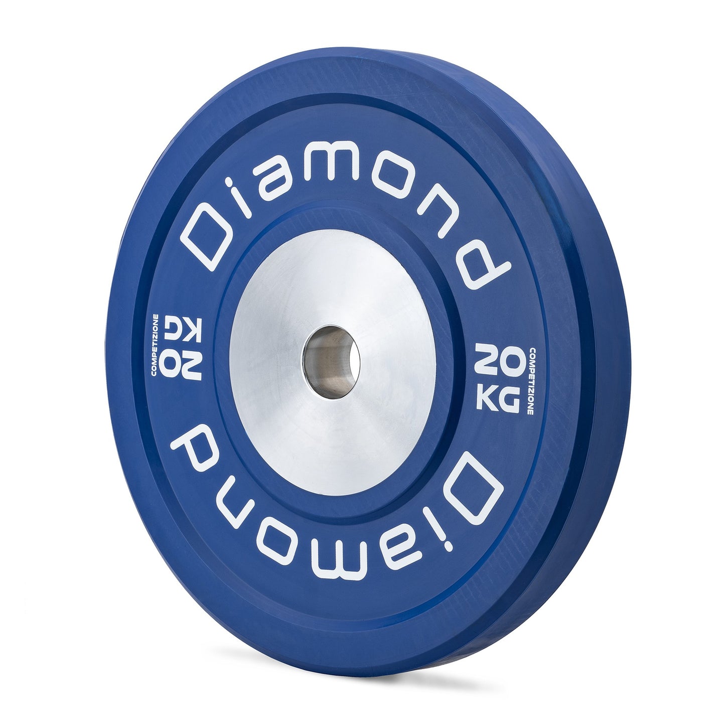 Disco olimpionico bumper competizione Pro foro 50 mm Diamond 20 kg