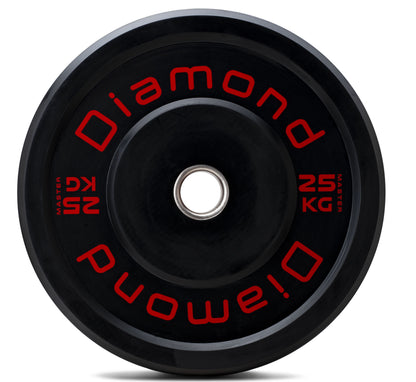 Disco olimpionico bumper Master foro Ø 50 mm Diamond 25 kg