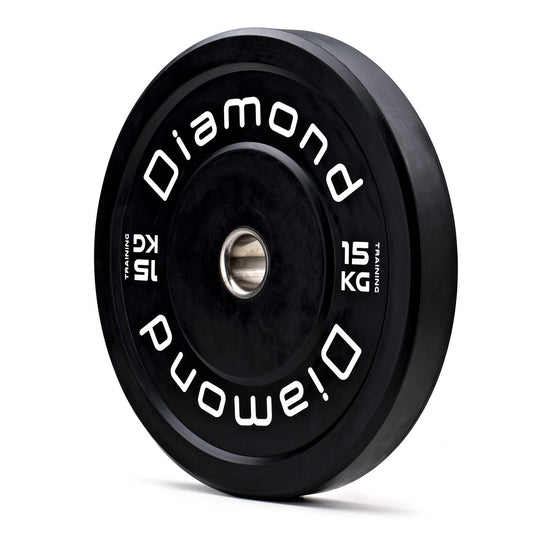 Disco olimpionico bumper training Pro foro  50 mm Diamond Professional 15 kg