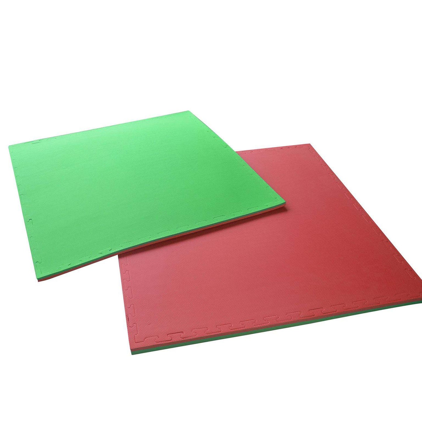 Tatami 100 x 100 x 2 cm Colore Verde/Rosso Diamond