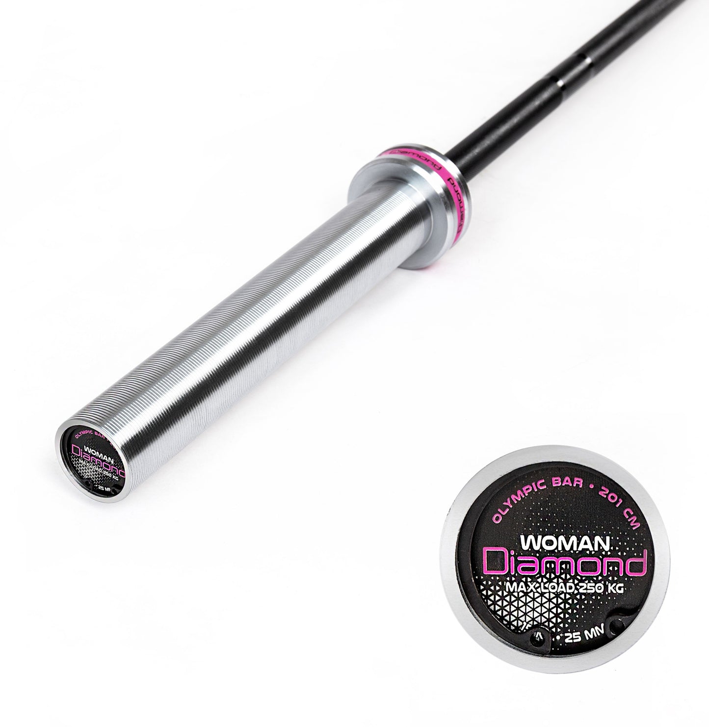 Bilanciere olimpico woman 201cm  - Carico max 250 Kg - 50 mm Diamond Professional