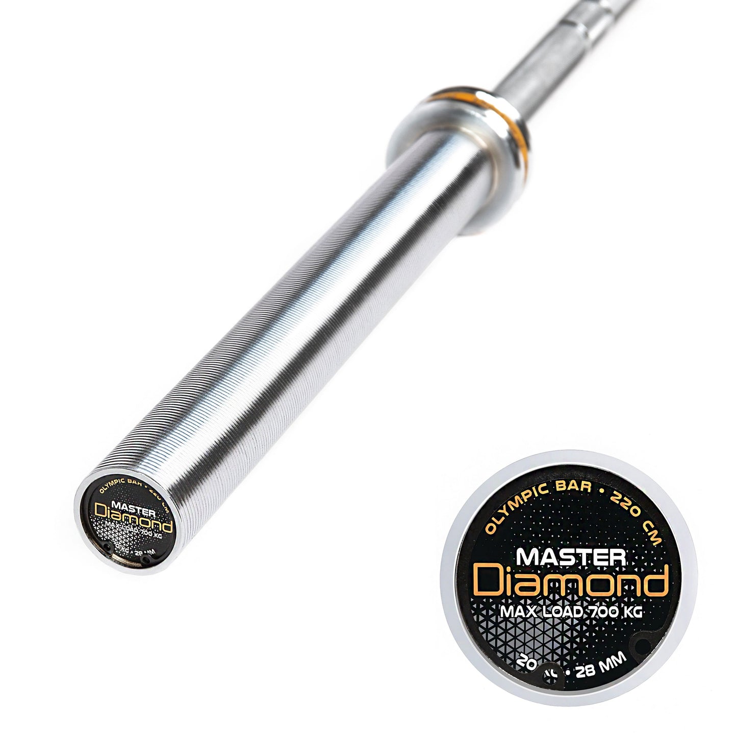 Bilanciere Olimpico Master 220 cm - Carico max  700 Kg - 50 mm Diamond