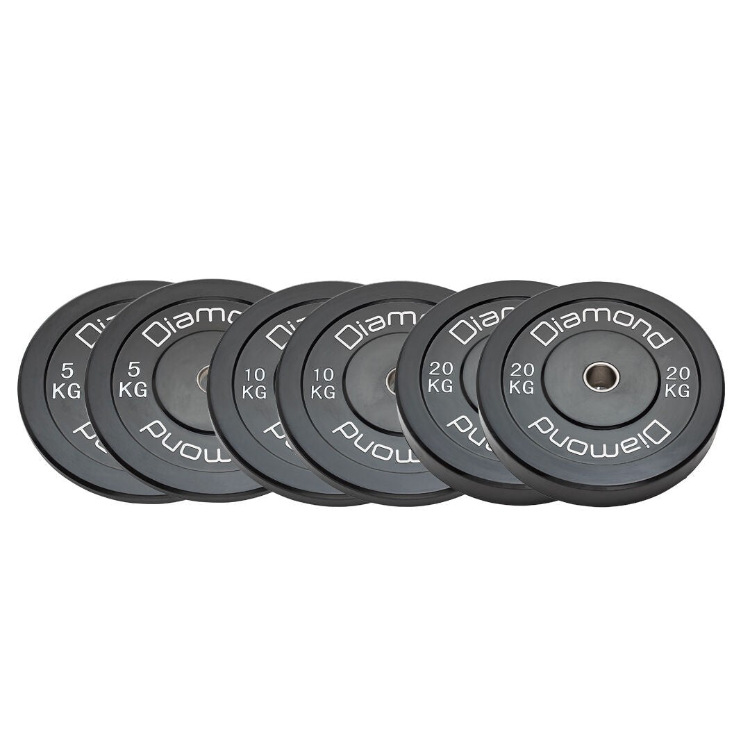 Set 70 kg Dischi bumper Diamond Professional foro 50 mm