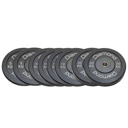 Set 90 kg Dischi bumper Diamond Professional foro 50 mm