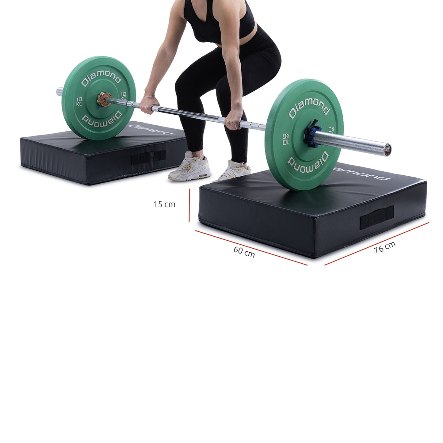 Coppia cuscini ammortizzanti per deadlift Diamond