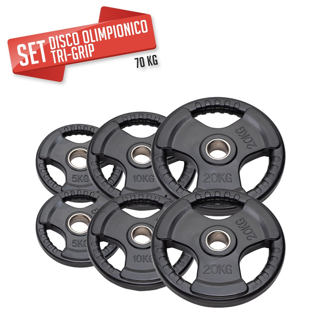 Set 70 kg Dischi Tri-Grip Diamond Professional foro 50 mm