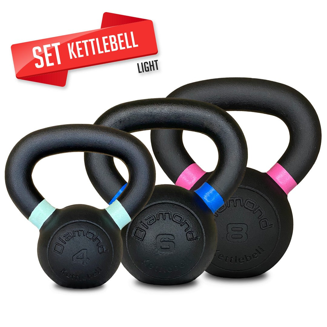 Set Kettlebell pro Diamond Professional light 4-6-8 kg