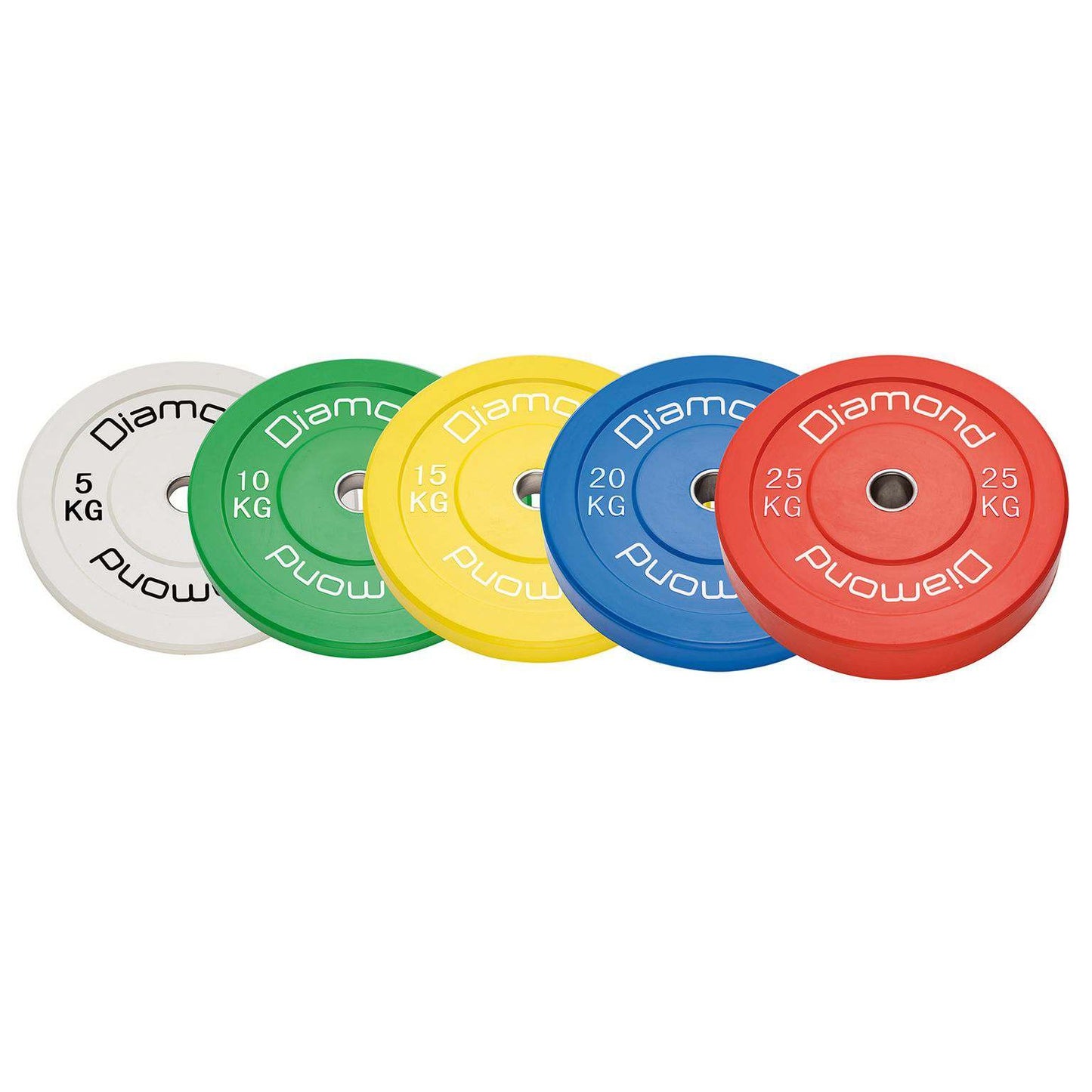 Disco olimpionico bumper sfida Pro foro Ø 50 mm Diamond 25 kg