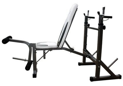 Panca con portabilancere GetFit Force Bench 860 richiudibile