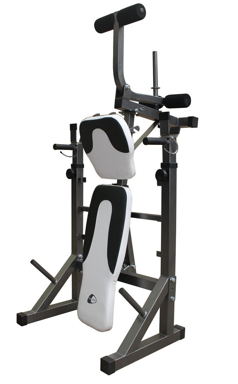 Panca con portabilancere GetFit Force Bench 860 richiudibile