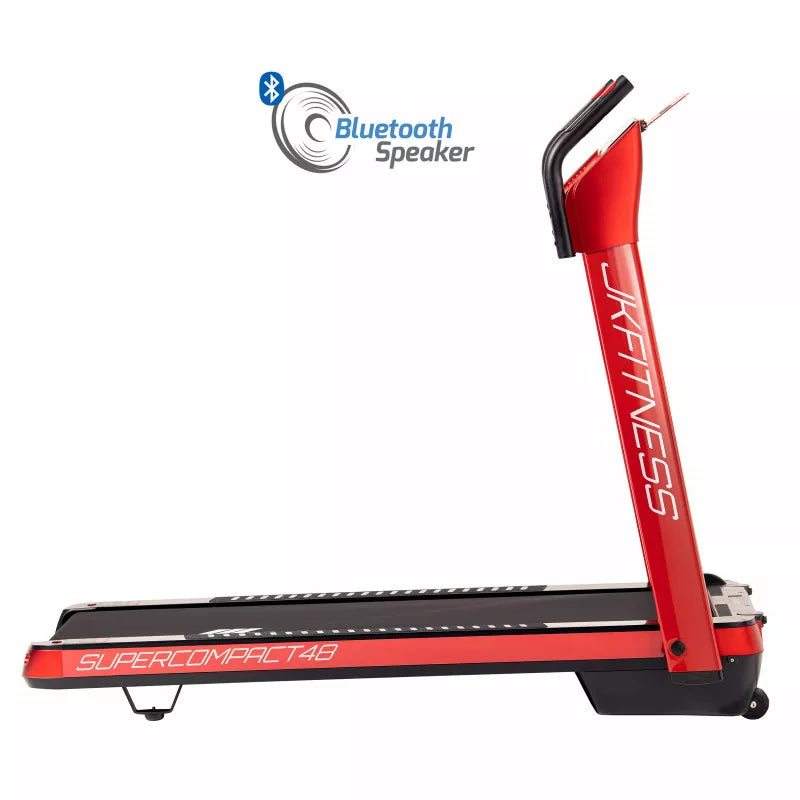 Tapis Roulant JK Fitness SUPERCOMPACT48 Red - compatibile Zwift e Kinomap  FASCIA CARDIO OMAGGIO