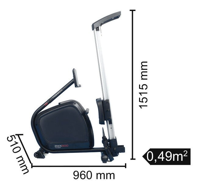 Vogatore Toorx Chrono Line RWX 500 - elettromagnetico - peso max utente 130 kg