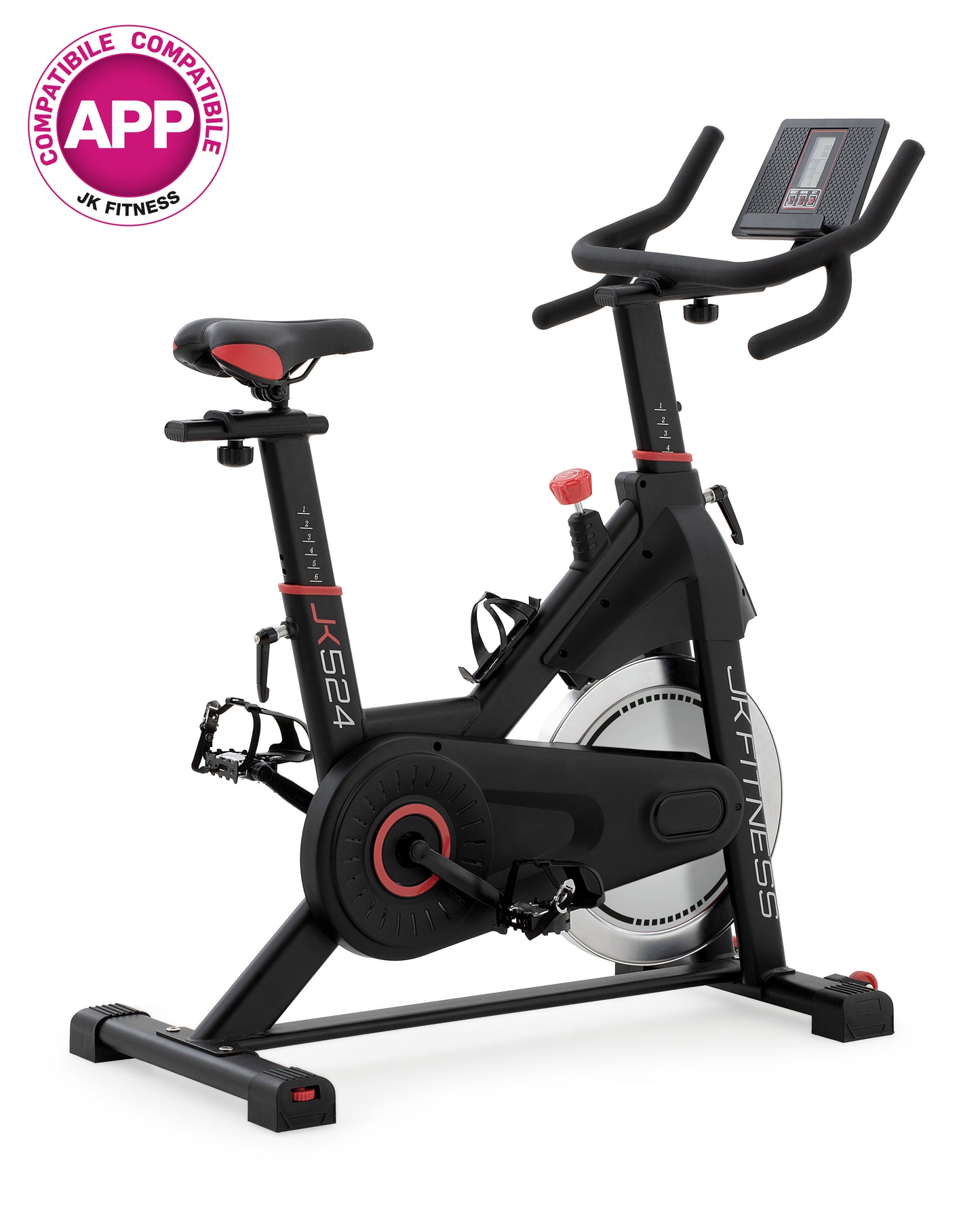 Indoor bike JK Fitness JK 524 Compatibile APP Zwift e Kinomap